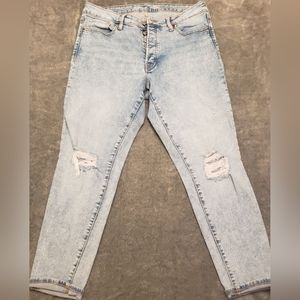 Old Navy distressed OG Straight, button fly, sz 14L
